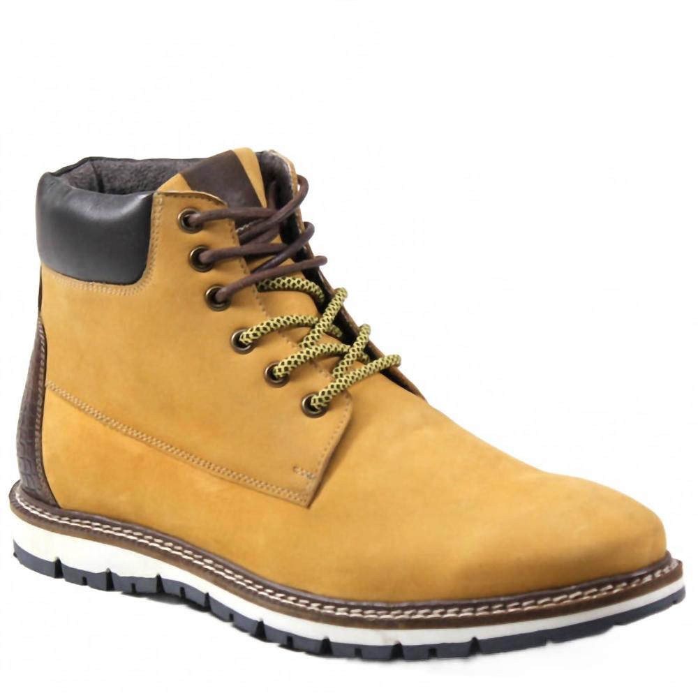 NEW DIBA TRUE men's train track leather shoes in yellow